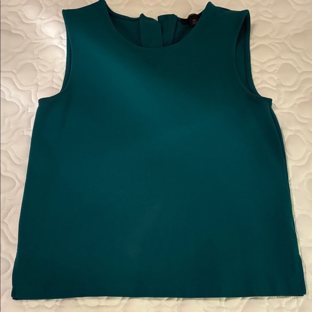 J. Crew Sleeveless Turquoise Tank Top